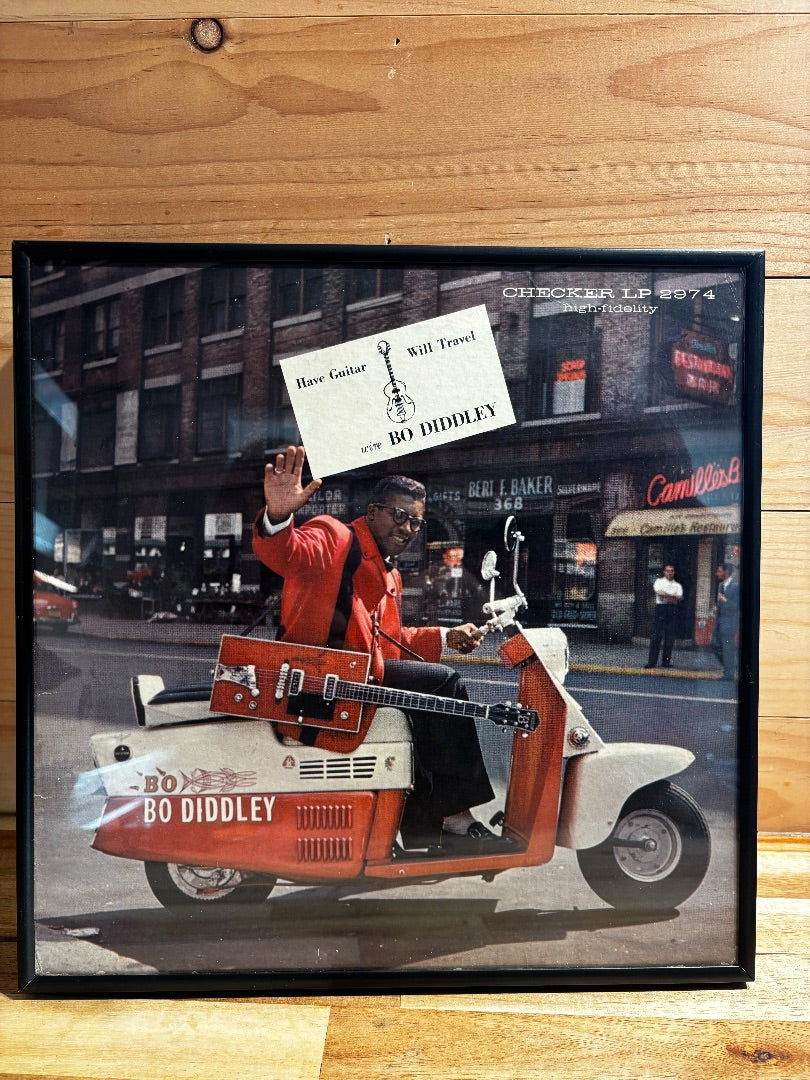 Cushman Bo Diddley Album Scooter Art, 12x12