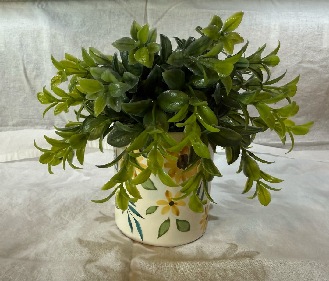 Potted Faux Flowers