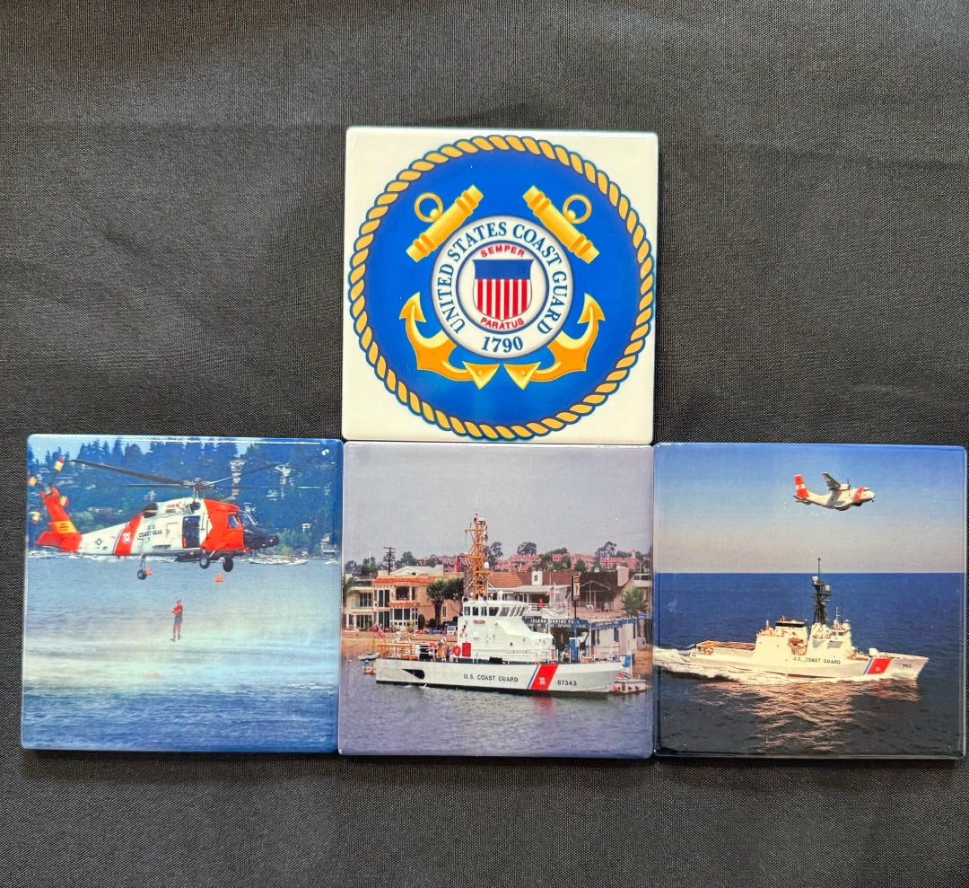 Square Ceramic Coasters Set of 4