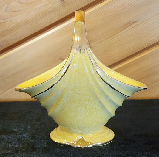 Yellow  Vintage Royal Winton Flower Basket