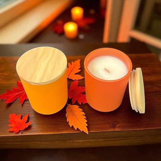 White Cider Donut Wood Wick Candle 5oz