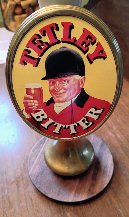 Multiple Tetley Tetley Bitter Beer Tap Handle 5" x 15", 5" x 15"