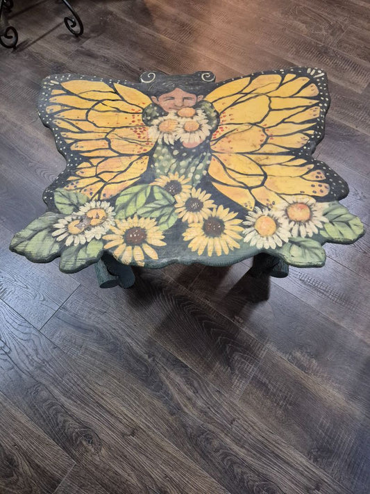 Childs Fairy Table with Green Legs
