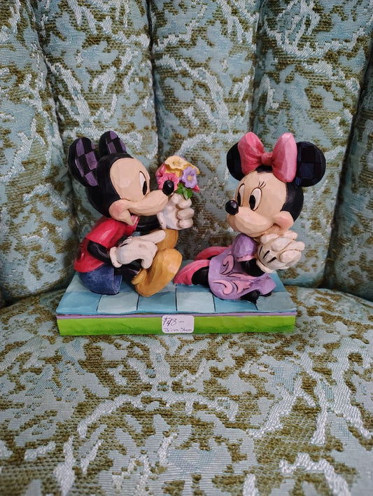 Disney Jim Shore I picked this just for you Mickey Minnie