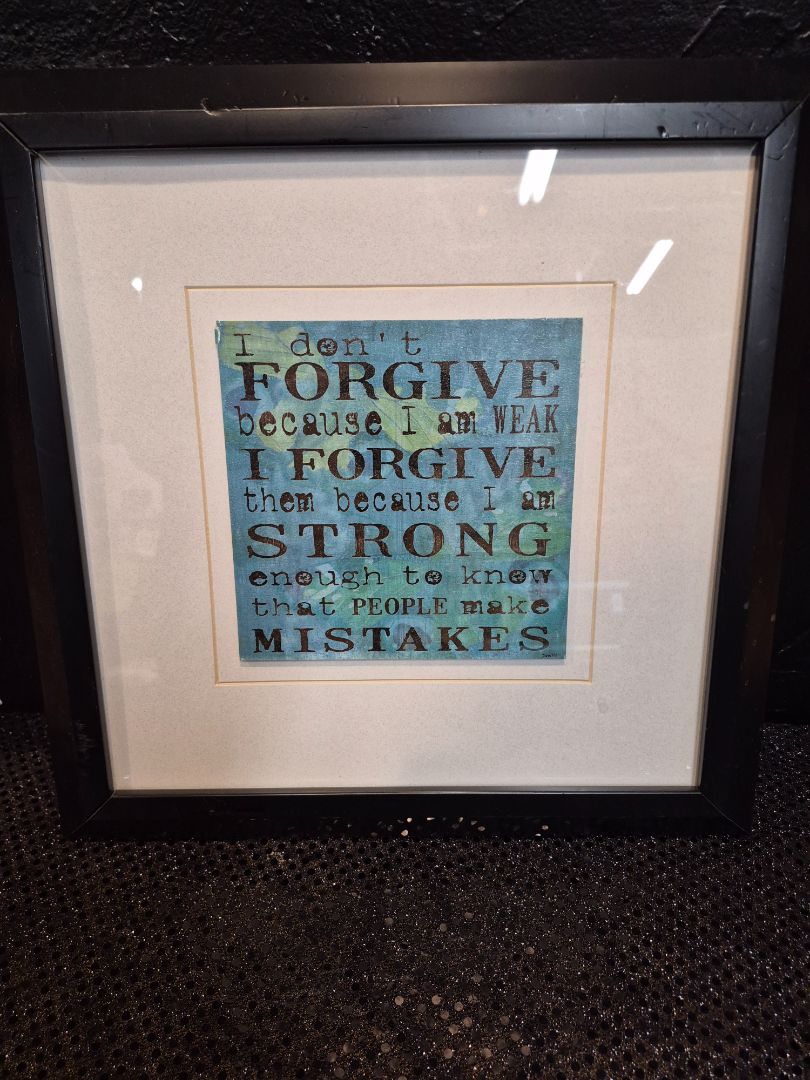 Framed picture "Forgive"