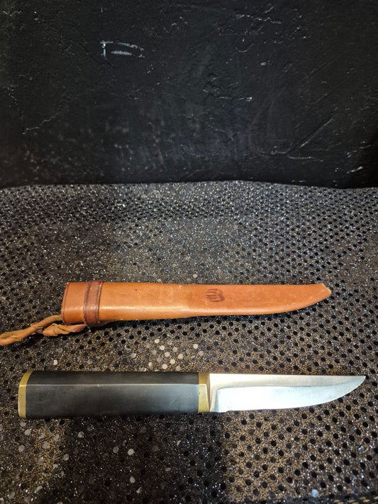 Vintage 1960's Hackman Finland Tapio wirkkala Puukko Knife and Sheath