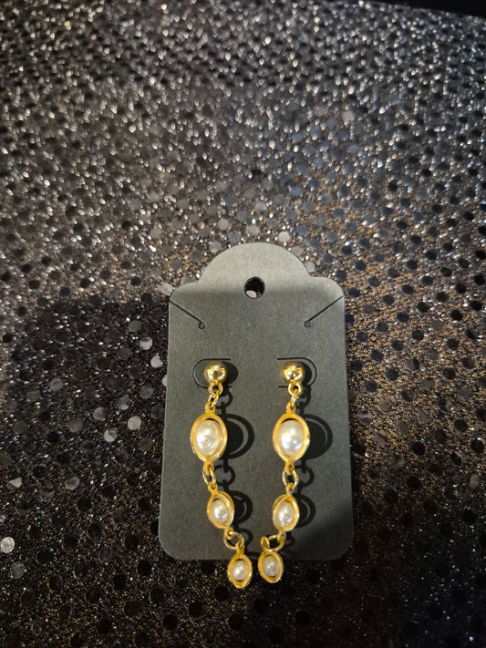 Vintage Faux Pearl Drop Earrings