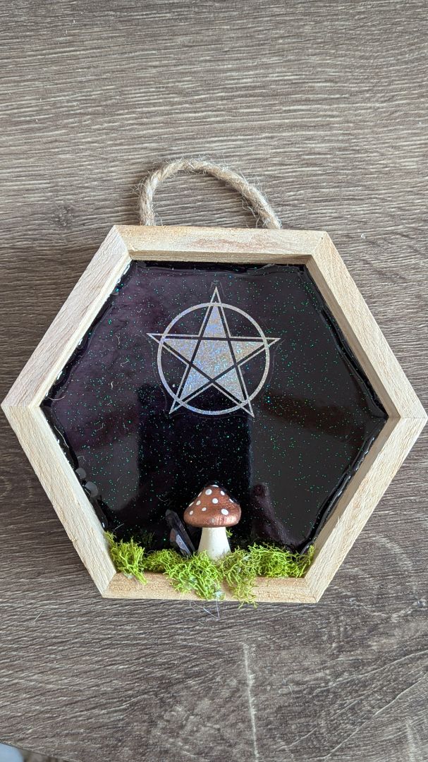 Mushroom wall hanging