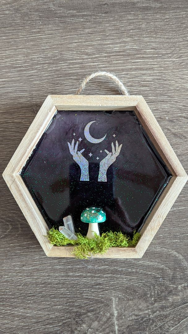 Mushroom wall hanging