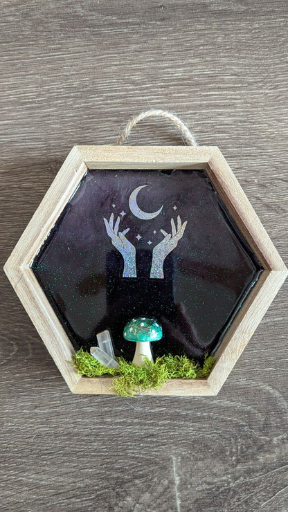 Mushroom wall hanging