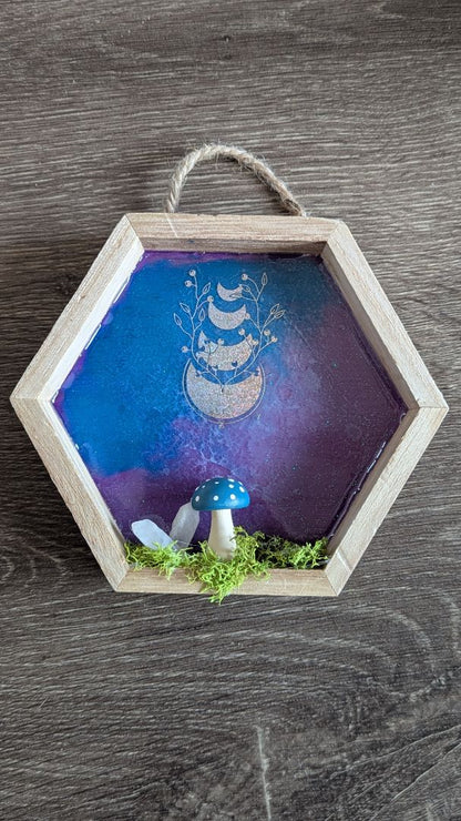 Mushroom wall hanging