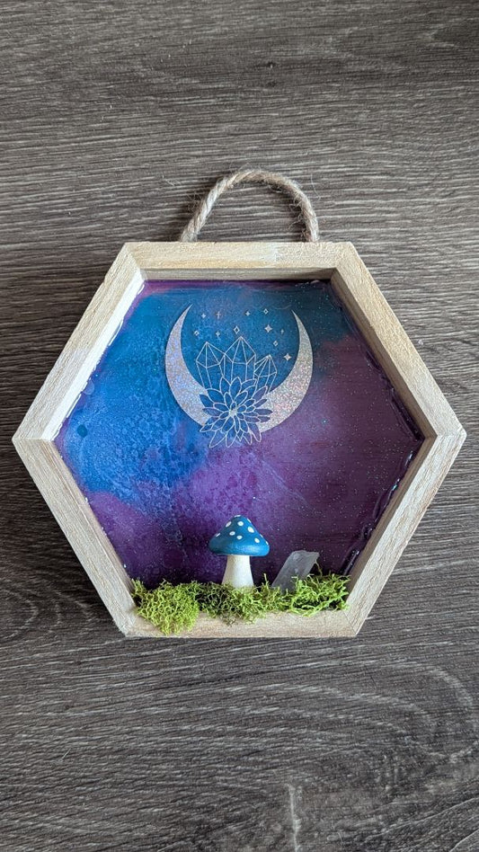 Mushroom wall hanging