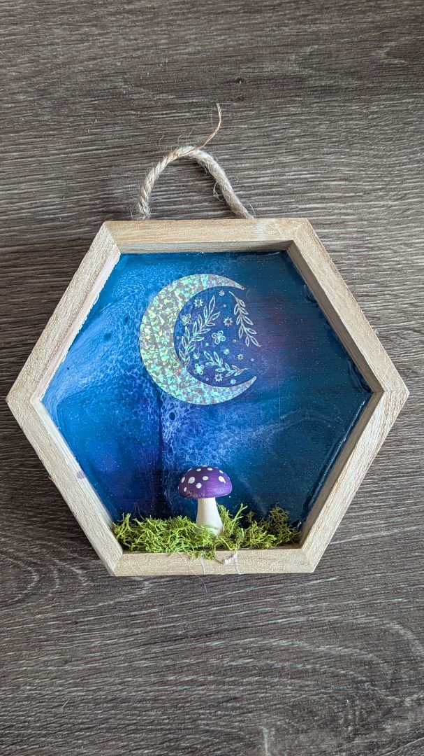Mushroom wall hanging