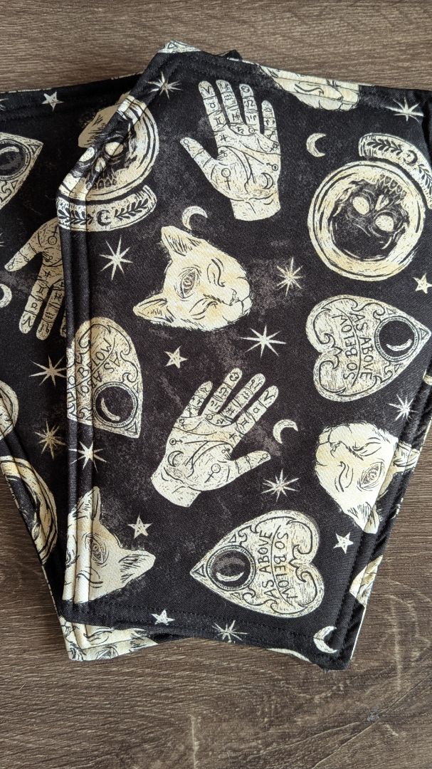 Coffin and pot holders set of two