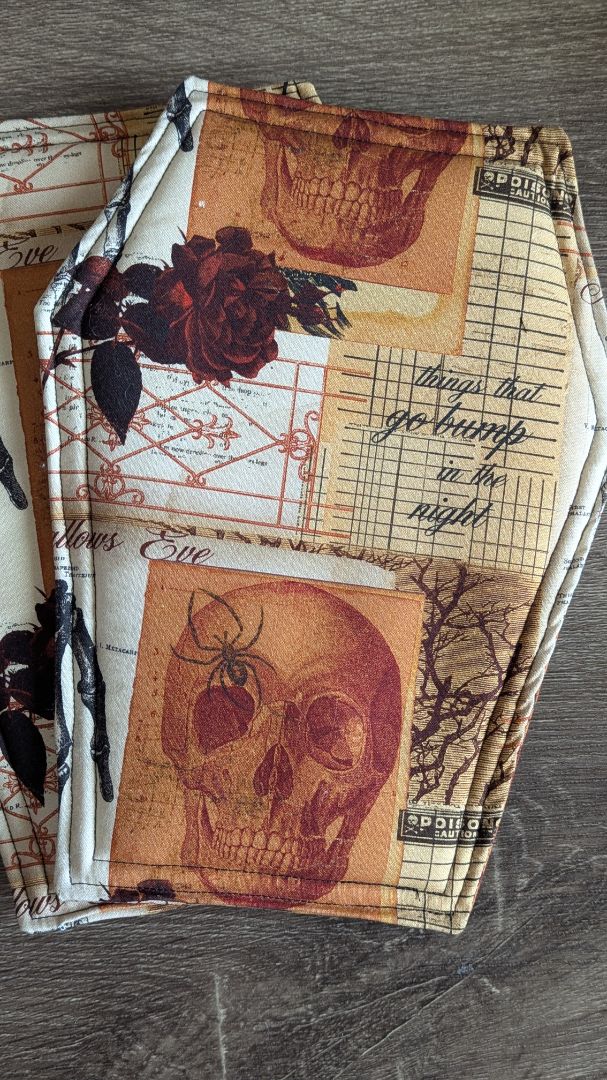 Coffin and pot holders set of two