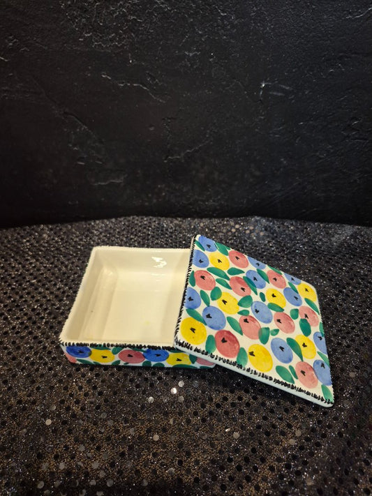 Vintage Decor Tutti Frutti Trinket Box Made in Germany