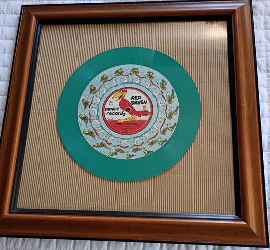 Vintage Little white duck framed record