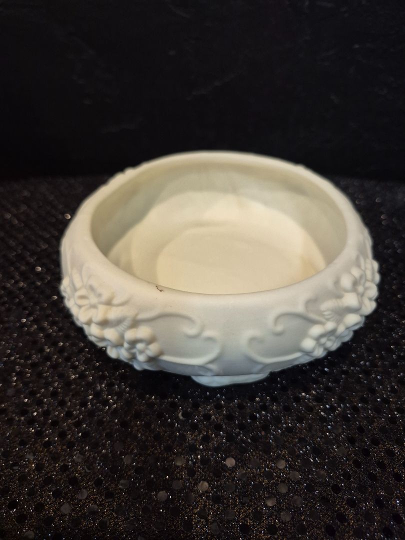 Ivory White Ceramic Trinket Dish
