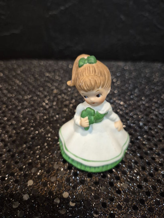 Vintage Lefton Hand Painted Girl Figurine