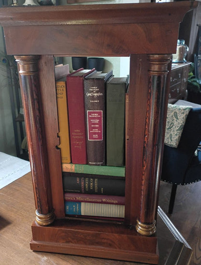 Vintage walnut open shelf 40" x 24" x 38"