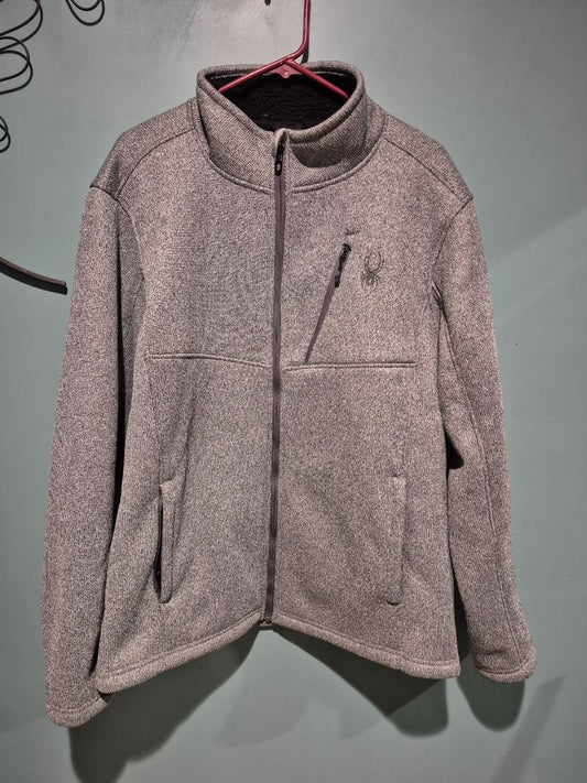 Mens Spider Jacket Zip Sherpa Lined men's XLarge