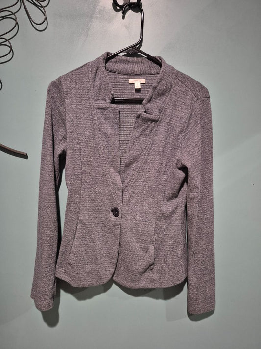 Caslon Grey Crop Jacket size Medium Petite