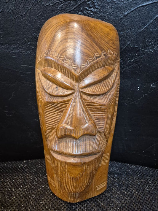 Vintage Wood Hand carved Tiki Mask
