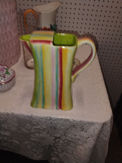 American Atelier Striped American Atelier Pitcher