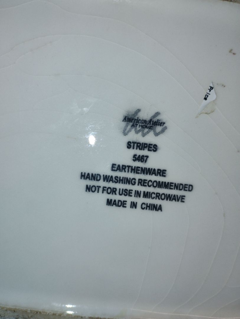 American Atelier Striped American Atelier Pitcher