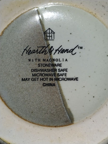 Gray & Tan Hearth & Hand Stoneware Mugs, Coffee Mug