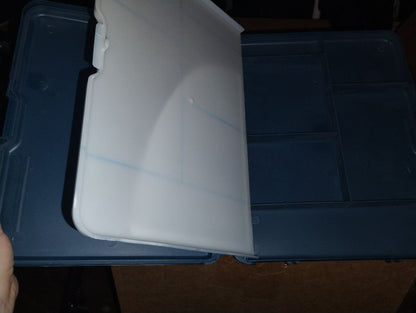 Blue W/Mauve Trim Saunders Storage Clipboard, Holds 8 1/2 X 12 In. Forms