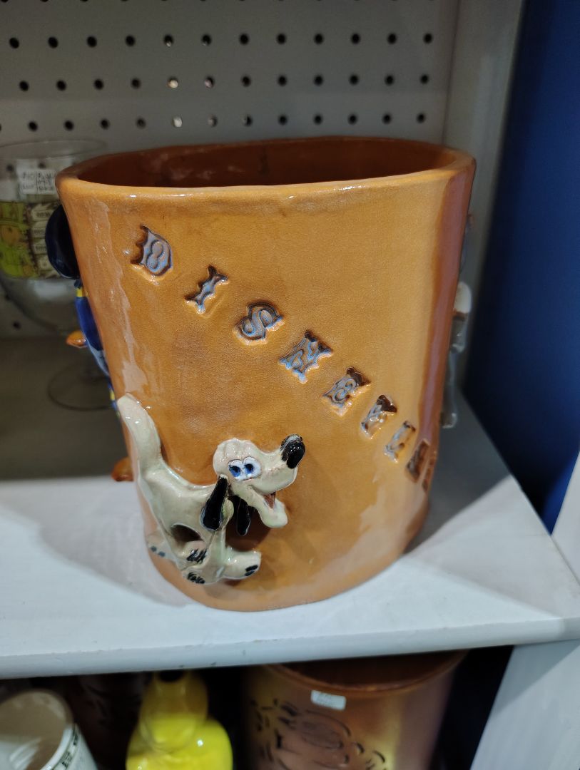 AS IS: Rim Chip Disney land Handmade Planter