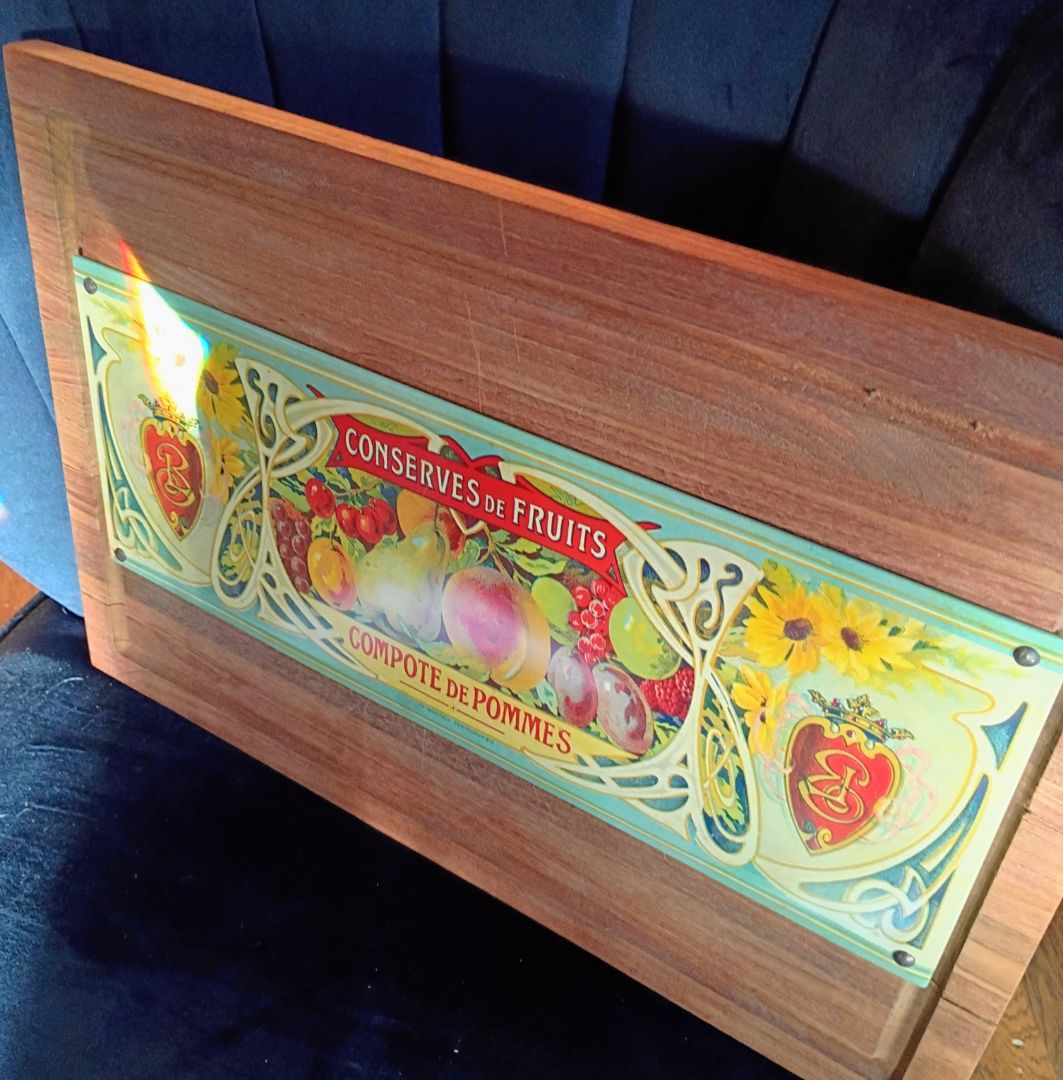 Kitchen Wall board tin fruit