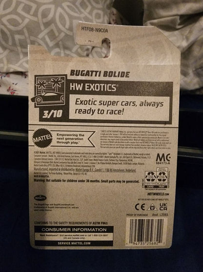 Red & Black  HotWheels: Bugatti Bolide