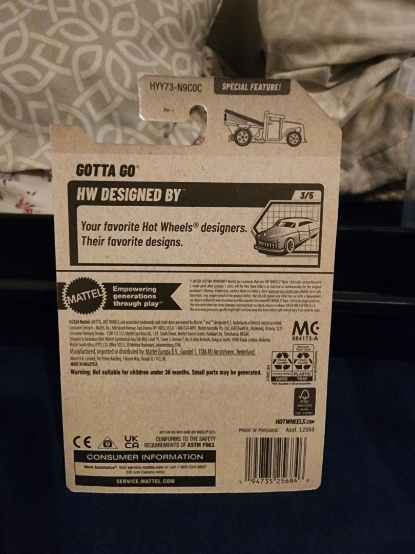 Black & Orange  HotWheels: Gotta Go