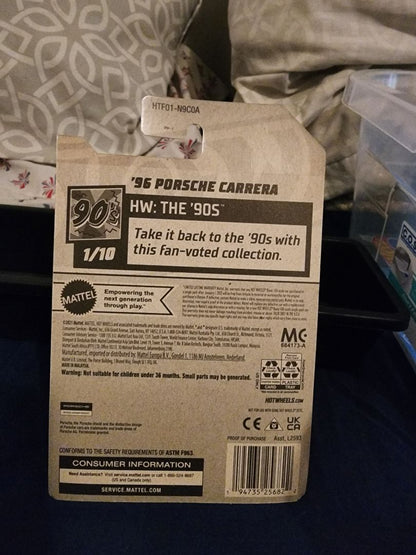 Blue & White  HotWheels: 96 Porsche Carrera