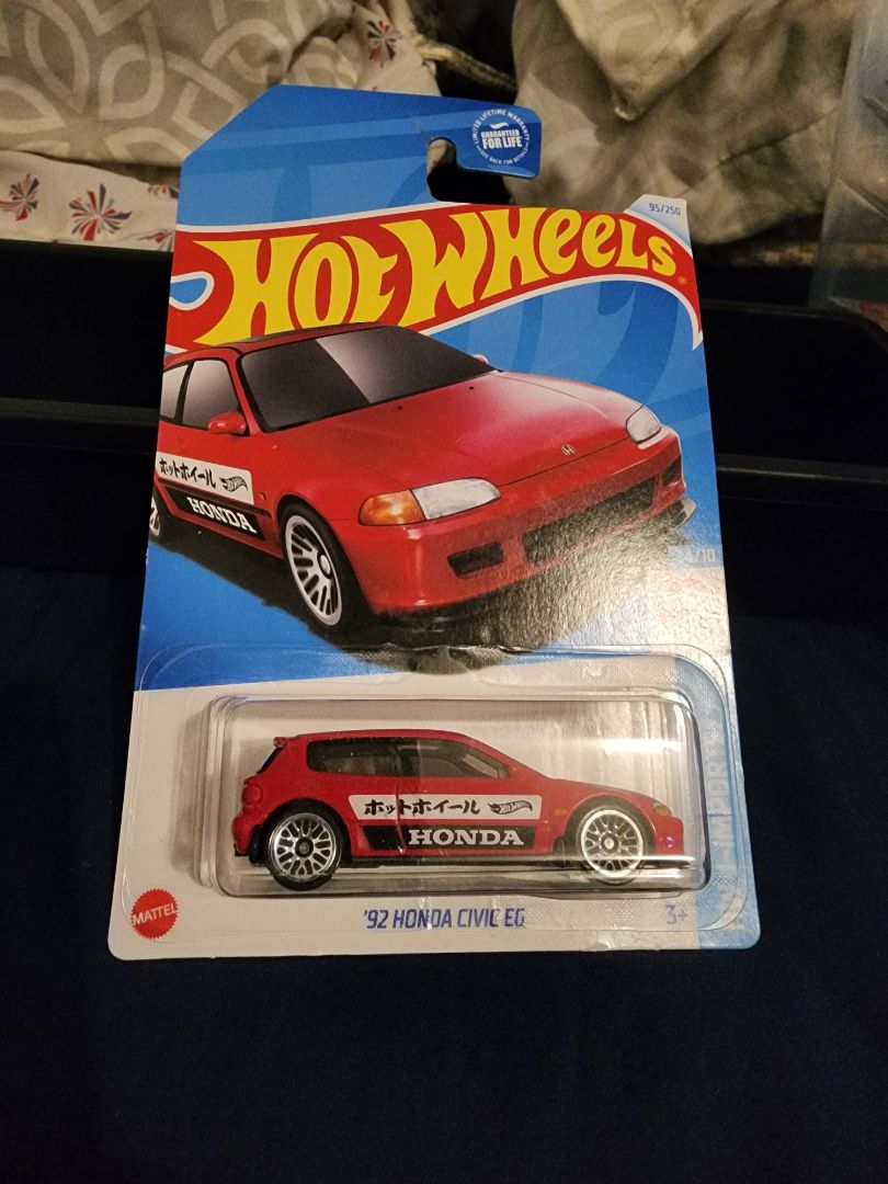 Red  HotWheels: 92 Honda Civic EG