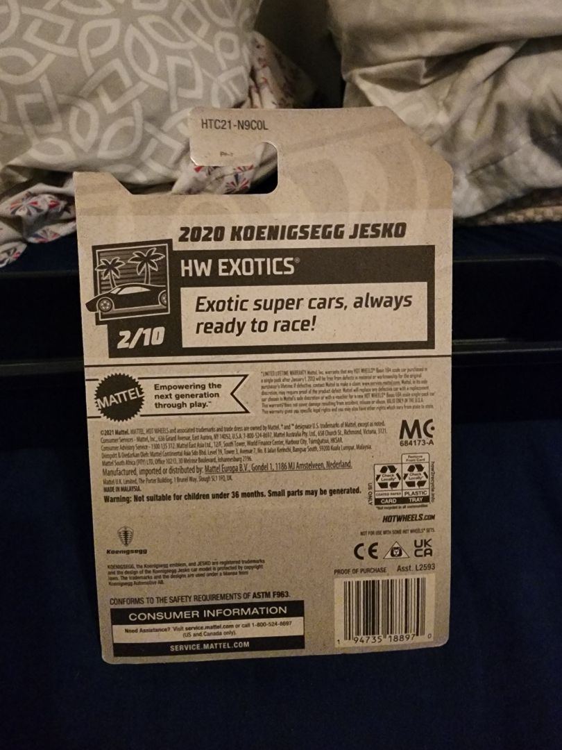 Dark Purple  HotWheels: 2020 Koenigsegg Jesko