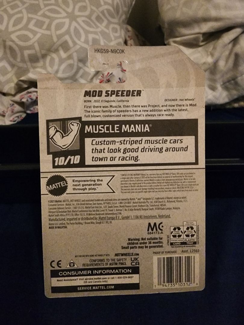 Pigeon Blue  HotWheels: Mod Speeder