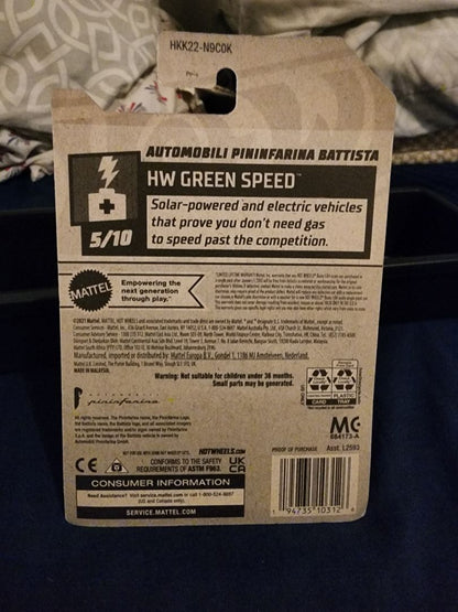 White & Blue  HotWheels: Automobili Pininfarina Battista