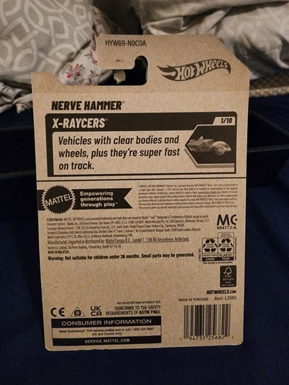 Translucent w/ Red  HotWheels: Nerve Hammer