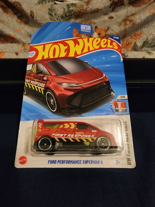 Red  HotWheels: Ford Performance Supervan 4
