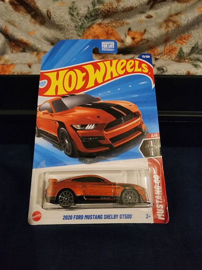 Orange  HotWheels: 2020 Ford Mustang Shelby GT500