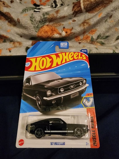 Black  HotWheels: 67 Mustang