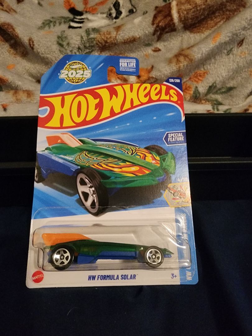 Green, Orange & Blue  HotWheels: HW Formula Solar
