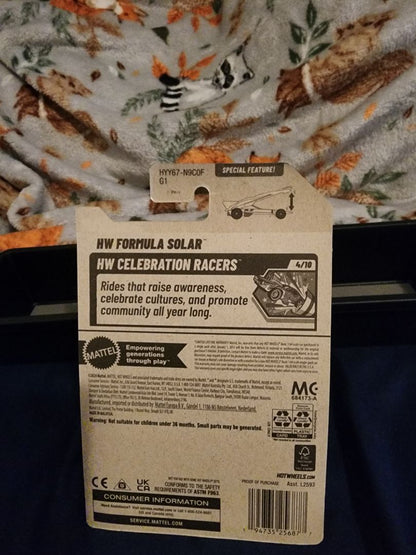 Green, Orange & Blue  HotWheels: HW Formula Solar