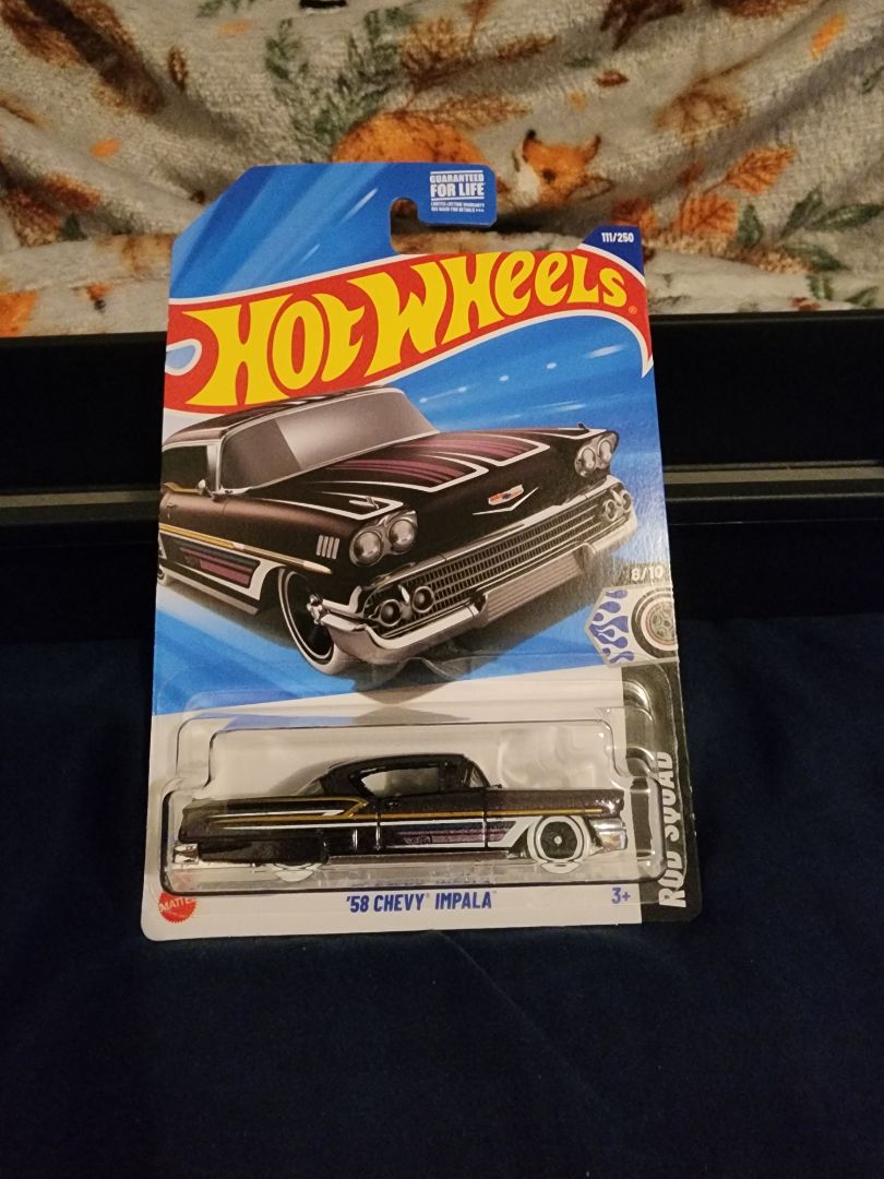 Black  HotWheels: 58 Chevy Impala
