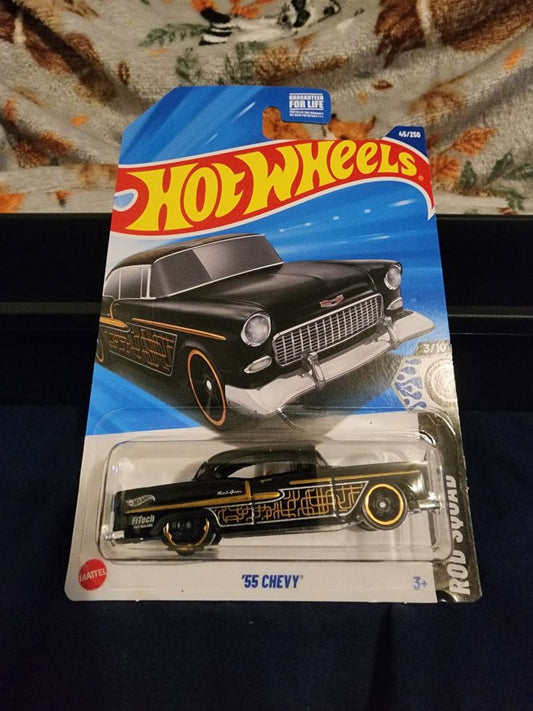 Black  HotWheels: 55 Chevy