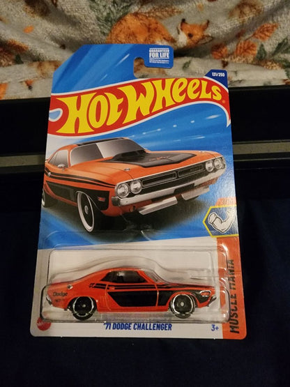 Orange & Black  HotWheels: 71 Dodge Challenger