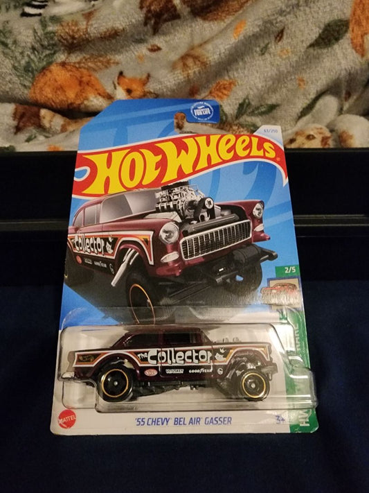 Burgundy  Hot Wheels: 55 Chevy Bel Air Gasser